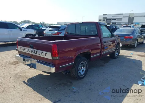 1993 Chevrolet Gmt-400 C1500 из США, поврежденный, VIN 1GCDC14K6PZ105089